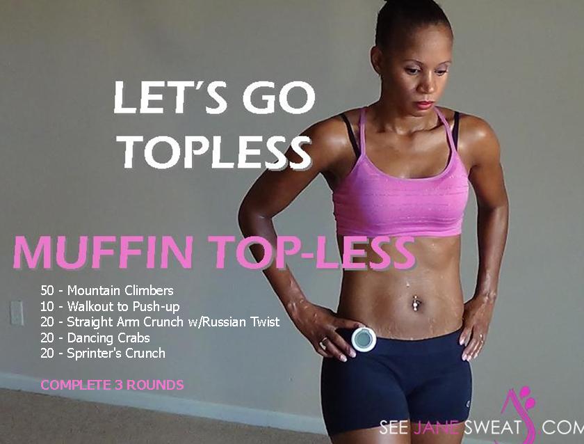 Lets Go ToplessMuffin Top Less Ab Workout